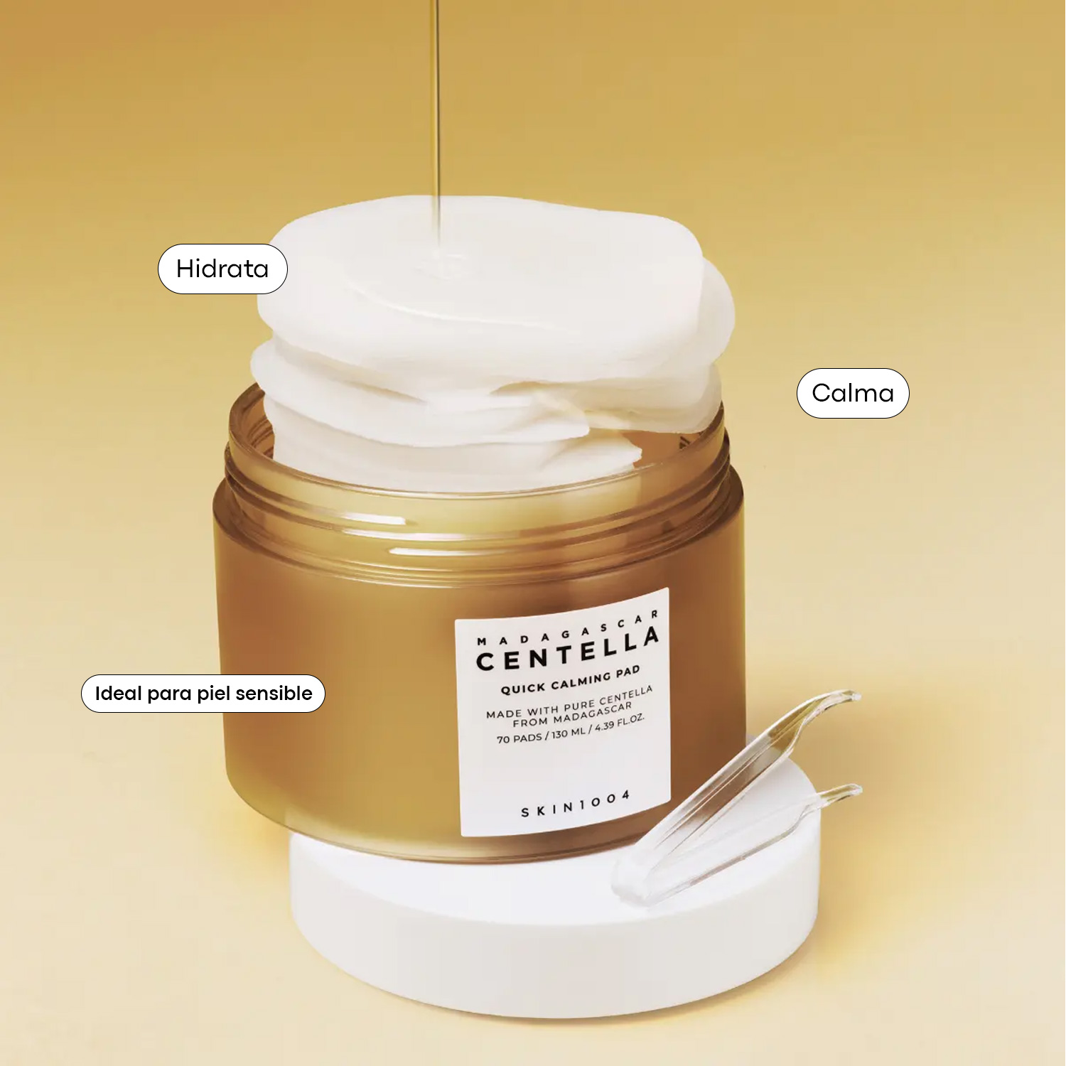 SKIN1004 MADAGASCAR CENTELLA QUICK CALMING PAD (ALMOHADILLAS CALMANTES PARA CUIDADO DIARIO)
